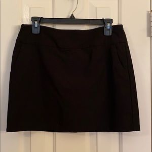 Black mini skirt